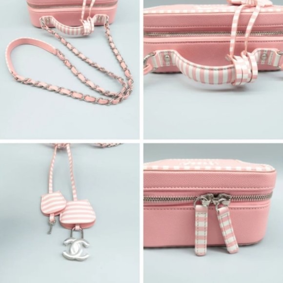 100% Authentic CHANEL Vanity case Quilted Leather Satchel Bag - Picture 11 of 12